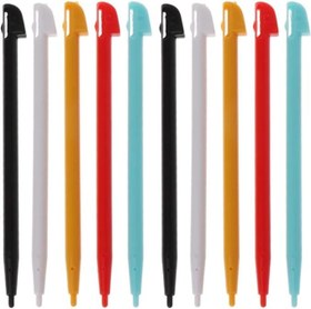 Resim Jowxsx 10 adet şık renk dokunmatik Stylus kalem uyumlu Wii U WIIU Gamepad konsolu Wii U denetleyicileri aksesuarları 
