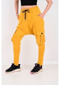 Resim Quits Kids Çelik Interlok Tasarım Kargo Cepkadın Şalvar Byn-2... Çok Renkli 