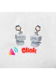 Resim Emojili Outemu Switch Anahtarlık - Click Sesli 1adet Beyaz 
