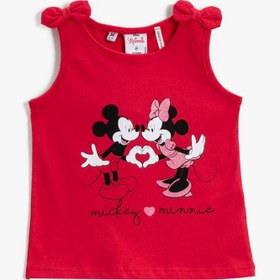 Resim Kız Bebek Mickey Mouse Lisanslı Atlet Pamuklu 