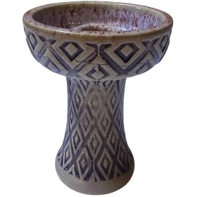 Resim Nargile Bordo Seramik Lüle 