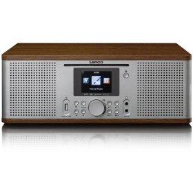 Resim Lenco DIR-270 İnternet Radyo DAB FM Radyo CD Bluetooth Ahşap 