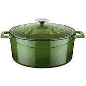 Resim Lava Döküm Folk 28 CM Yeşil Yuvarlak Tencere LV Y TC 28 K1 G 