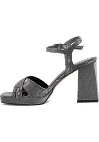 Resim Ayakkabı Fuarı Elit PM08 K98 Kadın Platform Ayakkabı Platin 