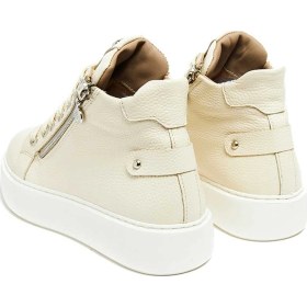 Resim Bestello Fermuar Detaylı Eva Düz Bot 101-14725-131 Kadın Bot Bej 