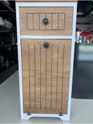 Resim En Ucuz Mağaza Mobilya Mdf Kirli Çamaşır Sepet Çekmeceli Boy 85 Cm En 39 Cm Derinlik 31 Cm 