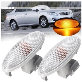 Resim Toyota Uyumlu Auris Sağ + Sol Ön Çamurluk Sinyal Lambası 2007--2010 