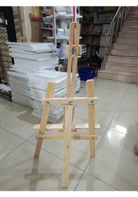 Resim Ayaklı Çocuk Boy Kaliteli Çam Ağacı Şovale 92 45 57cm Ebatı 