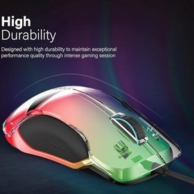 Resim Vertux Phoenix Olağanüstü Performans Profesyonel LumiFlux 12.000DPI RGB Kablolu Oyuncu Gaming Mouse 
