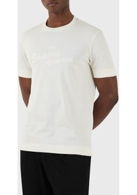 Resim Emporio Armani Erkek T Shirt 3d1th1 1jocz 0128 Ekru 