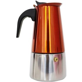 Resim Any Morning Fe001-6 Espresso Kahve Makinesi Paslanmaz Çelik İndüksiyonlu Moka Pot 300 Ml Bakır 