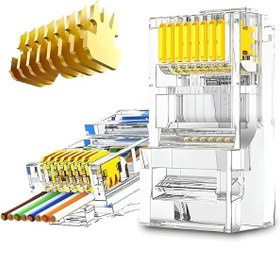 Resim MN6 MN116F Cat6 Jack/1000 Adet-EZ YENİ NESİL rj45 konnektör-8P/8C AÇIK UÇLU SOKET/rj45 jack (1000) 