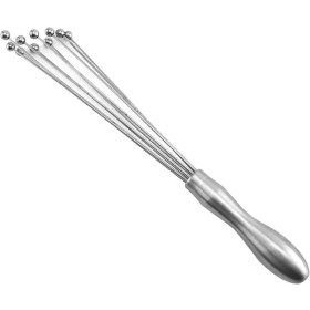Resim Paslanmaz Çelik Top Krema Yumurta Çırpıcı 30 cm Boncuk Uçlu Yumurta Çırpıcı 