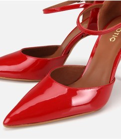 Resim Hotiç Kadın Rugan Deri Kırmızı Bilekten Bağlamalı Stiletto 01ayh321930a750 01ayh321930a750 
