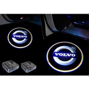 Resim Volvo Araçlar İçin Pilli Yapıştırmalı Kapı Altı Led Log 
