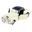 Resim Die Cast 1:32 Retro Klasik Lüks Coupe Çek Bırak Araba Krem 