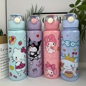 Resim 1 Adet Sanrio Kitty Melody Kuromi Cinnamoroll Karakterli Sevimli PC Malzeme Kahve Bardağı, Araba Bardağı, Süt Çayı Bardağı, Su Bardağı, Günlük Seyahat ve İşe Gidiş-Geliş İçin Uygun, Mükemmel Hediye 