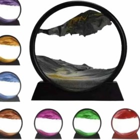 Resim Kanonik Education Dekoratif Sulu Kum Saati Ofis Masa Üstü Ev Yuvarlak Kum Saati 