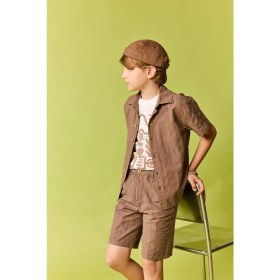 Resim DeFacto Regular Fit Poplin Kısa Kollu Gömlek Erkek Çocuk H7517A826HS 