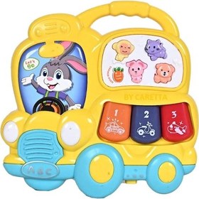 Resim Işıklı Ve Müzikli Otobüs Bebek Piyanosu 