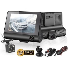 Resim Exvol Araç İçi 3 Kameralı Kayıt Kamera 1080phd Araç İçi+yol+park 