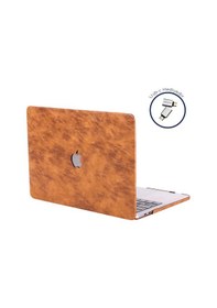 Resim Apple Uyumlu MacBook Pro Kılıf 13inç M1-m2, Leat01 Type-c'li Model A2338 A2289 A2251 A1706-08 A1989 A2159 İle Kahverengi 