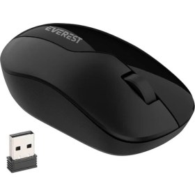 Resim Everest SMW-973 USB Siyah 2.4ghz 1200DPI Kablosuz Optik Mouse 5 Metre Menzilli 