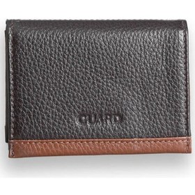 Resim Guard Kahverengi - Taba Çift Renk Bölmeli Hakiki Deri Kartlık Erkek / Kadın P1309 Kahverengi 