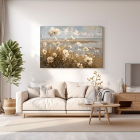 Resim Güzel Manzaradaki Çiçekler - 70x50 