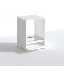 Resim Kenzlife ankastre modülü kabini krom byz fırın ocak dolabı kapaklı ayaklı sabit tabla 