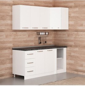 Resim Minar 185cm Köşe Mutfak Dolabı - Beyaz K185-b4 