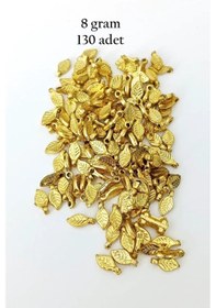 Resim Oya Abiye Bileklik Kolye Pleksi Metalik Plastik Pul Altın Renk 8 Gram 130 Adet - Bnc475 