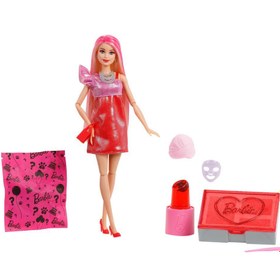 Resim Barbie Party Unboxed Glam Party Serisi - Kırmızı JFY68 