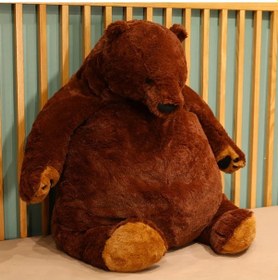 Resim Kahverengi Ayı Peluş Oyuncak Kahverengi 