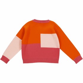 Resim Patique Renk Bloklu Hırka Kız - Pink Lemona / 4 Yaş 