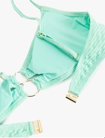 Resim Koton Astarlı Aksesuar Detaylı Dokulu Askılı Bikini Üstü Yeşil 5sak10102mm Yeşil 