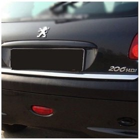 Resim Peugeot 206 Krom Bagaj Alt Çıtası Paslanmaz Çelik 