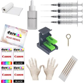Resim Duruink Canon PG-545 CL-546 Uyumlu Kartuş Dolum Seti 500ML SİYAH+3X100ML Renkli Mürekkep 