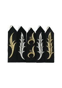 Resim E38 El İşçiliği 5'li Maraş İşi Kitap Ayracı 18 Cm - 6249 