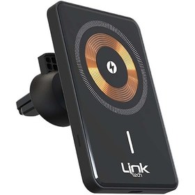 Resim LinkTech W517 Magsafe Uyumlu 15W Kablosuz Şarj Araç İçi Telefon Tutucu 