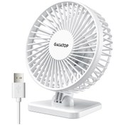 Resim Goldenqian Gaıatop Mini Usb Masaüstü Vantilatör Taşınabilir Fan Masaüstü Ofis Usb Sessiz Soğutma Fanları Üç Hız Ayarı Ev Ofis Için Uygun White 
