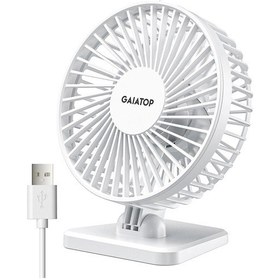 Resim Goldenqian Gaıatop Mini Usb Masaüstü Vantilatör Taşınabilir Fan Masaüstü Ofis Usb Sessiz Soğutma Fanları Üç Hız Ayarı Ev Ofis Için Uygun White 
