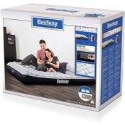 Resim Bestway Bestway Çift Kişilik Desenli Pompalı Şişme Yatak Çok Renkli 