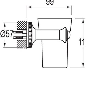 Resim Kale Brilla Krom Diş Fırçalık 7514021055 Gri 