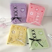 Resim Polyester Fiber Fuzzy Fotoğraf Albümü, 7.62x10.16 cm, Yıldız Aşk Albümü Kartı Toplayıcı Albümü 