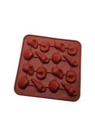 Resim Silikon Kalıp Dolgulu Pasta Kek & Çikolata, Sabun Kalıbı 16 Lı 