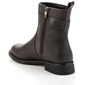 Resim Kahve Hakiki Deri Kadın Bot & Bootie K02724560303 Kahve 