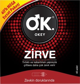 Resim Okey Zirve Prezervatif 40'lı 