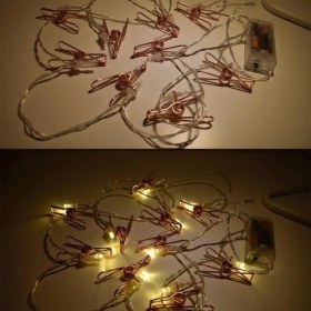 Resim LED Işıklı Fotoğraf Mandalları 10 Adet 