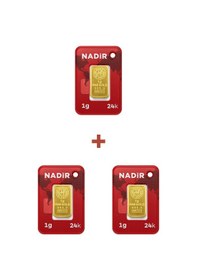 Resim Nadir Gold 24 Ayar 3 Gram Külçe Altın 3 Adet 1 Gram Külçe Altın 